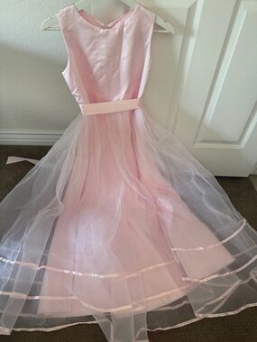 Girls' Pink Bridal Dress